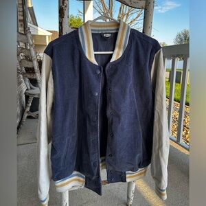 Vintage looking Aerie jock jacket. Corduroy fabric.